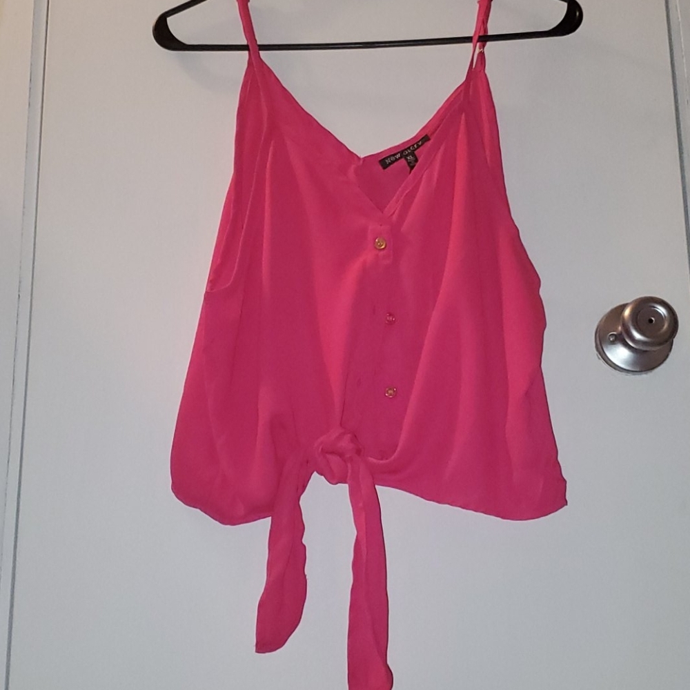Button down crop top